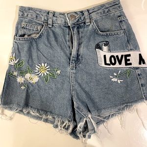 TOPSHOP JEAN SHORTS